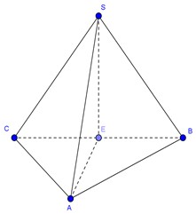 Đề: Cho hình chóp S.ABC có đáy là tam giác vuông tại A, (widehat {ABC} = {30^0}); SBC là tam giác đều cạnh a và mặt bên SBC vuông góc với đáy. Tính khoảng cách từ C đến mặt phẳng (SAB). 1