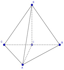 Đề: Cho hình chóp S.ABC. Trên 3 cạnh SA, SB, SC lần lượt lấy 3 điểm A', B', C' sao cho (SA' = frac{1}{2}SA); (SB' = frac{1}{2}SB;SC' = frac{1}{2}SC). Gọi V và V' lần lượt là thể tích của các khối chóp S.ABC và khối đa diện ABCA’B’C’. Tính tỷ số (frac{{V'}}{V}). 1