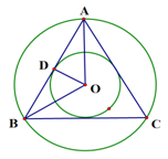 Đề: Cho hình lăng trụ đều ABC.A’B’C’ có cạnh đáy là a, cạnh bên 2a. Gọi V1, V2 lần lượt là thể tích các khối trụ có các đáy ngoại tiếp và nội tiếp các đáy của lăng trụ. Kết quả nào sau đúng: 1