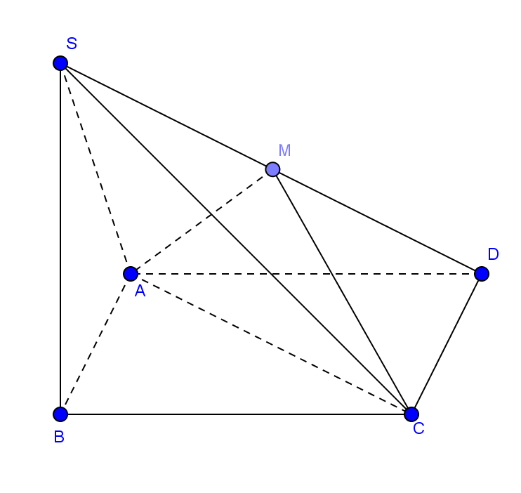 Đề: Cho hình chóp S.ABCD có đáy ABCD là hình bình hành và M là trung điểm của cạnh SD. Biết rằng khối chóp S.ABCD có thể tích bằng (a^3) và tam giác MAC là tam giác đều cạnh a, hãy tính khoảng cách d từ điểm S đến mặt phẳng (MAC).​ 1