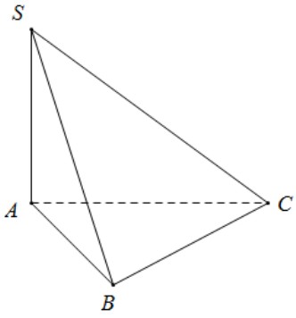 Đề: Cho hình chóp S.ABC có đáy ABC là một tam giác đều cạnh a, SA vuông góc với mặt đáy và SB tạo với mặt đáy một góc 450. Tính thể tích V của hình chóp S. ABC. 2