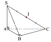 Đề: Cho hình chóp S.ABC có đáy là tam giác vuông tại B với AC = 6a, SA = 8a và vuông góc với đáy. Diện tích mặt cầu ngoại tiếp hình chóp bằng:  1