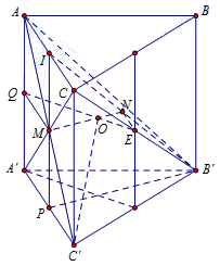 Đề: Cho hình lăng trụ tam giác đều (ABC.A'B'C') có độ dài cạnh đáy bằng 3a và chiều cao bằng 8a. Tính bán kính R của mặt cầu ngoại tiếp tứ diện (AB'C'C.) 1