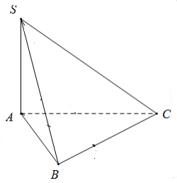 Đề: Cho hình chóp S.ABC có cạnh bên SA vuông góc với mặt đáy; (BC = 9m,AB = 10m,AC = 17m). Biết thể tích khối chóp S.ABC bằng 73m3. Tính khoảng cách h từ điểm A đến mặt phẳng (SBC). 1