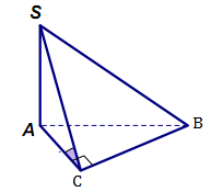 Đề: Cho hình chóp S.ABC có đáy ABC là tam giác vuông tại C,(AB = sqrt 5 a,AC = a) . Cạnh SA=3a và vuông góc với mặt phẳng đáy. Tính thể tích V khối chóp S.ABC. 1