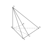 cho tứ diện mnpq có mq vuông góc với mặt phẳng (left( {mnp} right)),(mp = mq = 3,) (mn = 4,) (np = 5). khoảng cách từ m đến mặt phẳng (left( {npq} right)) bằng 6098ec5f4d0ab.png
