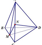 cho tứ diện đều (abcd,m) là trung điểm của (bc. ) khi đó cosin của góc giữa hai đường thẳng nào sau đây có giá trị bằng (frac{sqrt{3}}{6}?) 60de5fc0e27ef.png